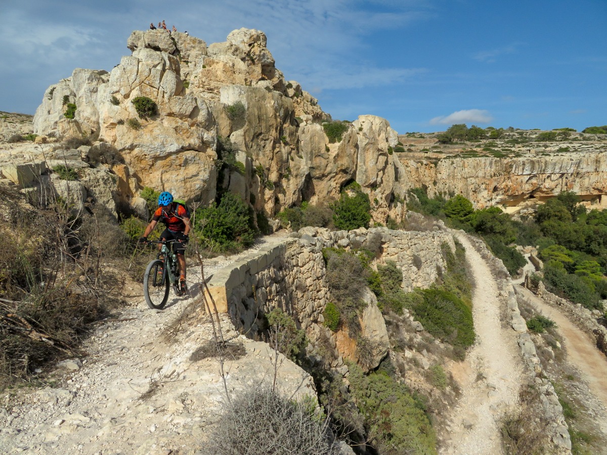 mtb sulle scogliere di dingli 