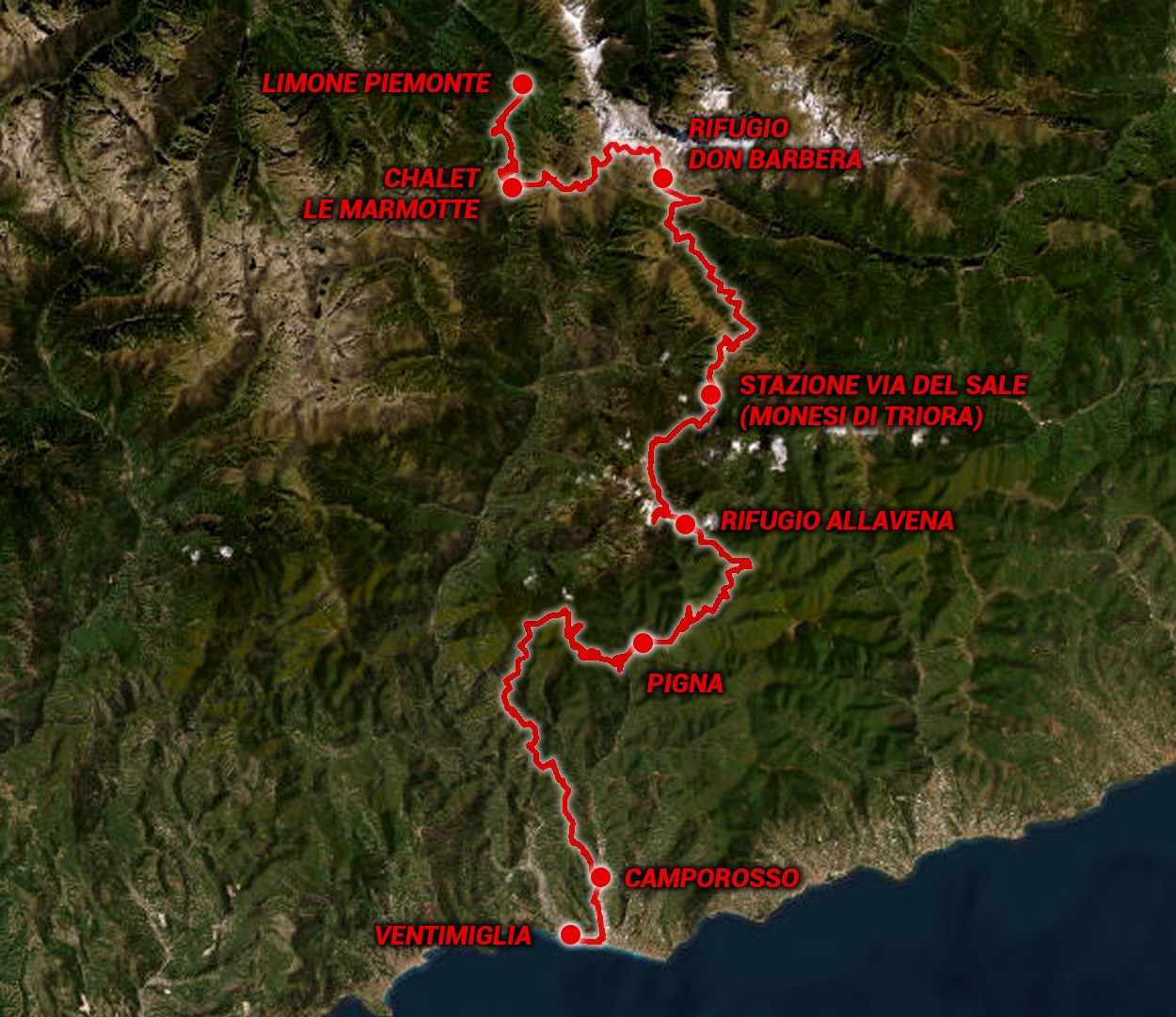 MAP VIA DEL SALE